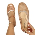 thumbnail image 5 of Busydd Womens Slides with Ankle Strap Casual Comfortable Open Toe Women's Sandals Fashion Breathable Slip on Shoes 41, 5 of 10