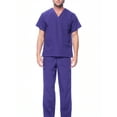 thumbnail image 3 of Dagacci Medical Uniform Unisex Scrubs Set Scrub Top and Pants, 3 of 5