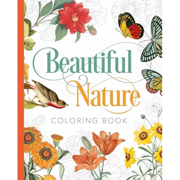 Sirius Classic Nature Coloring Beautiful Nature Coloring Book, (Paperback)