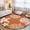 Orange, variant on Coastal Washable Small Entryway Area Rugs 2'x3', Starfish Shell Coral Rustic Navy Blue Washable Throw Rug Non-Slip Sturdy Edge Binding Carpet for Front Door Floor Room Entry