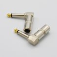 thumbnail image 5 of 20 PACK LOT 1/4 TS RIGHT ANGLE MONO PHONE PLUG CORD CONNECTOR 6.3MM CABLE JACK USA, 5 of 10