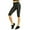 Charcoal Grey, variant on DailyWear Womens Solid Knee Length Short Yoga Cotton Leggings Black, Small