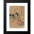 thumbnail image 2 of Utagawa Kunisada (Toyokuni III) 14x18 Black Modern Framed Museum Art Print Titled - Woman Seated Before a Make-Up Mirror (ca. 1813-1830), 2 of 5