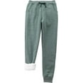thumbnail image 2 of Womens Fleece Lined Jogger Pants Solid Soft Warm Athletic Drawstring Sweatpants with Pockets, 2 of 3