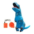thumbnail image 1 of Disfraz inflable de dinosaurio, disfraz de soplado de aire, mono, accesorios, juego de roles, disfraz para fiesta temática de , Adultos azul, 1 of 9