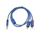 thumbnail image 4 of Puerto de aleación de aluminio Adaptador de 3,5 mm a 2RCA Teléfono a amplificadores Mezclador de audio Subwoofer Cable de audio AUX de cine en casa Inevent PJ7092-05, 4 of 6