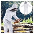 thumbnail image 4 of Combinaison d'Apiculture Intégrale Professionnelle Vêtements d'Apiculture Protection Veste de Combinaison d'Apiculture Sécurité Voile Chapeau Robe Équipement, Ajustement Confortable, 4 of 7