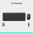 thumbnail image 4 of Logitech MK250 Bluetooth Wireless Mouse and Keyboard Combo: Fast & Easy Connectivity, Compact Wireless Keyboard, Ambidextrous Mouse (Graphite), 4 of 13
