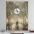 thumbnail image 2 of DesignArt Couple Walking in Night Lights Large Wall Clock, 2 of 2