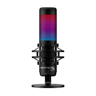 【美品】HyperX QUADCAST S ブラック USBマイク(付属品あり) HyperX QuadCast S USB Condenser Microphone with RGB Lighting and