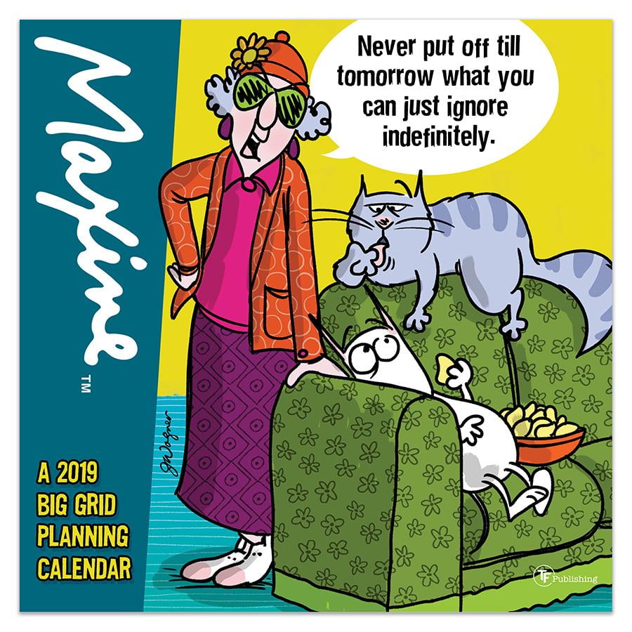 2019 Maxine Planning 12" x 12" January 2019December 2019 Large Grid
