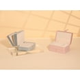 thumbnail image 7 of Unique Bargains 2 Layer Jewelry Box Plush Velvet Jewelry Organizer Case Storage Travel Gray, 7 of 7