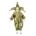 thumbnail image 2 of Figura de acción de muñeca de porcelana triangular de 22 cm, divertida muñeca arlequín, juguetes de colección Amarillo, 2 of 9