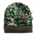 thumbnail image 2 of Morttic Unisex Beanie Hat with LED Light,Camouflage Print Plush Knitting Hats Rechargeable Headlamp Warm Hap for Outdoor Running Warning, Green, 2 of 8