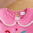 thumbnail image 5 of KPOPLK 3 6 9 12 18 Months Baby Girl Clothes Infant Summer Oversized Bubble Romper Toddler Baby Plain Short Sleeve Jumpsuit Hot Pink Size 6-12 Months, 5 of 7