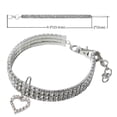 thumbnail image 2 of Collar de perro con brillantes diamantes de imitación en forma de corazón para mascotas de Dog Kingdom, 2 of 5