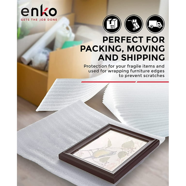 12 x 12 Packing Foam Sheets Wrap - enKo Products