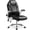 Black, variant on NEO CHAIR Executive Office Chair High Back Ergonomic Computer Desk Chair with Adjustable Lumbar Support Padded Filp-up Arms PU leather Comfy Task Tilt Swivel for Home (Black)