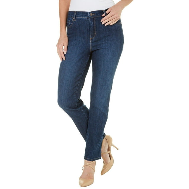 Gloria Vanderbilt Petite Amanda Straight Leg Jeans - Walmart.com