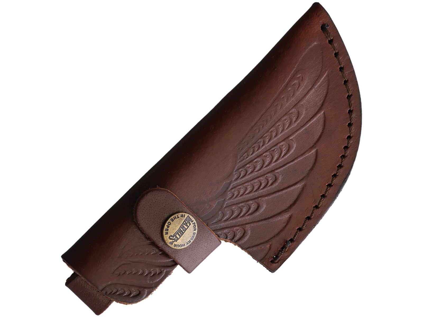 Marbles Marbles Knives Small Skinner Fixed Blade Stacked Leather 3.25in Trailing Point MR588