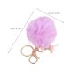 thumbnail image 2 of CRILSTYLEO 6Ud Llaveros Violetas Con Pompón De Y Anilla Metálica Resistente, 2 of 6