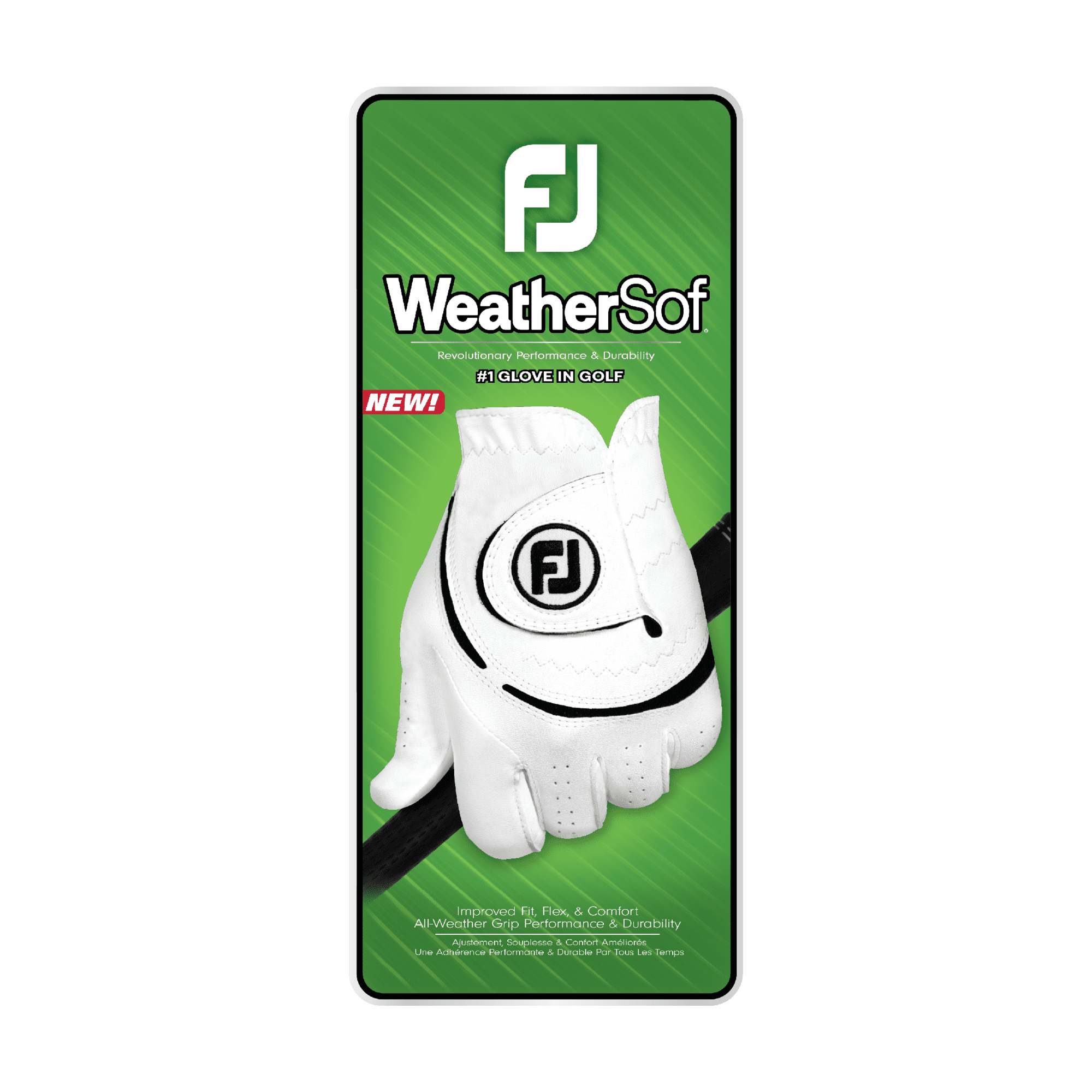 (2 pack) FootJoy 2023 Men's WeatherSof Golf Glove for Left Handed Golfers, Medium/Large, White