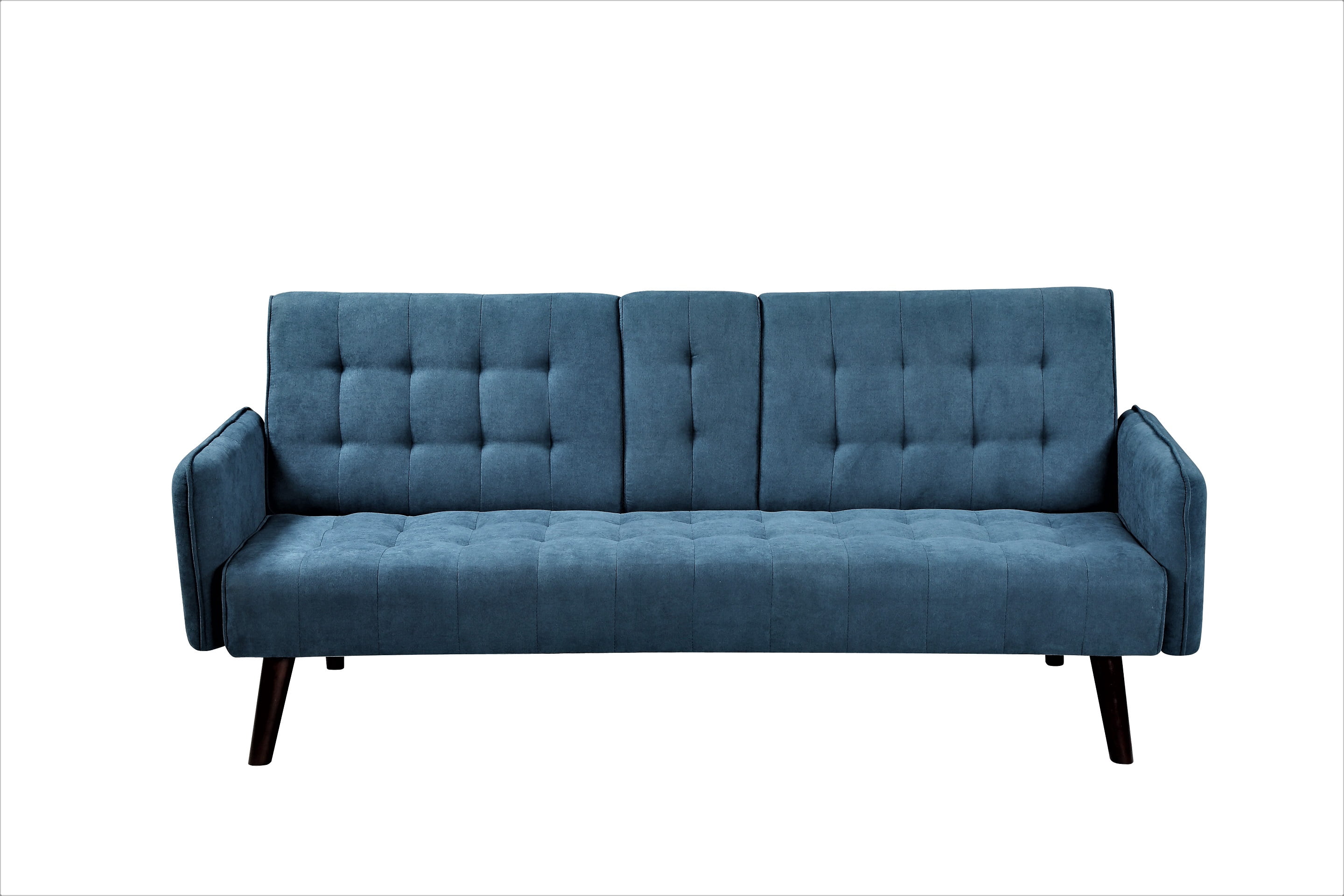 MOONMISS 72" Linen Couch Convertible Sleeper Sofa Bed with Cup Holder,2 Seat Reclining Sofas Couches for Living room Guest Bed
