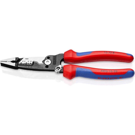 Knipex 8 in. L Red/Blue Wire Stripper