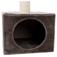 thumbnail image 4 of TRIXIE San Fernando Plush & Sisal 3-Level 41.7" Cat Tree, Scratching Posts & Condo, Gray, 4 of 7