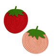 thumbnail image 1 of 2 piezas de linda serie de frutas de fresa cuerda de algodón cuadrado pequeño, 1 of 5