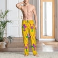 thumbnail image 2 of Rateoe Mardi Gras Crayfish and Fleur de lis Pattern Men’s Ultra-Soft Comfy Pajama Lounge Pants Sleepwear,Comfortable Lounge Wear,lightweight Pajamas, Casual Home Wear-X-Large, 2 of 6
