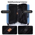 thumbnail image 3 of S-HOME Hardshell Suitcase With Spinner Wheels in Classic Lightweight 8-Piece Luggage Set For Travel,Light Blue, 3 of 17