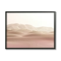 Desert Sand Dunes Landscape Beige White Sky 30 in x 24 in Framed Painting Art Print, by Stupell Home Décor