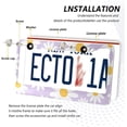 thumbnail image 5 of Coolnut Daisy Flower License Plate Frames 2 Pack, Waterproof Aluminum Alloy Car Tag Holder 2 Holes License Plate Covers with Screw Caps Auto Accessories, 5 of 7