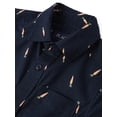 thumbnail image 3 of The Children's Place Boys Short Sleeve Carrot Poplin Button Up Shirt, Sizes XS-XXL, 3 of 3