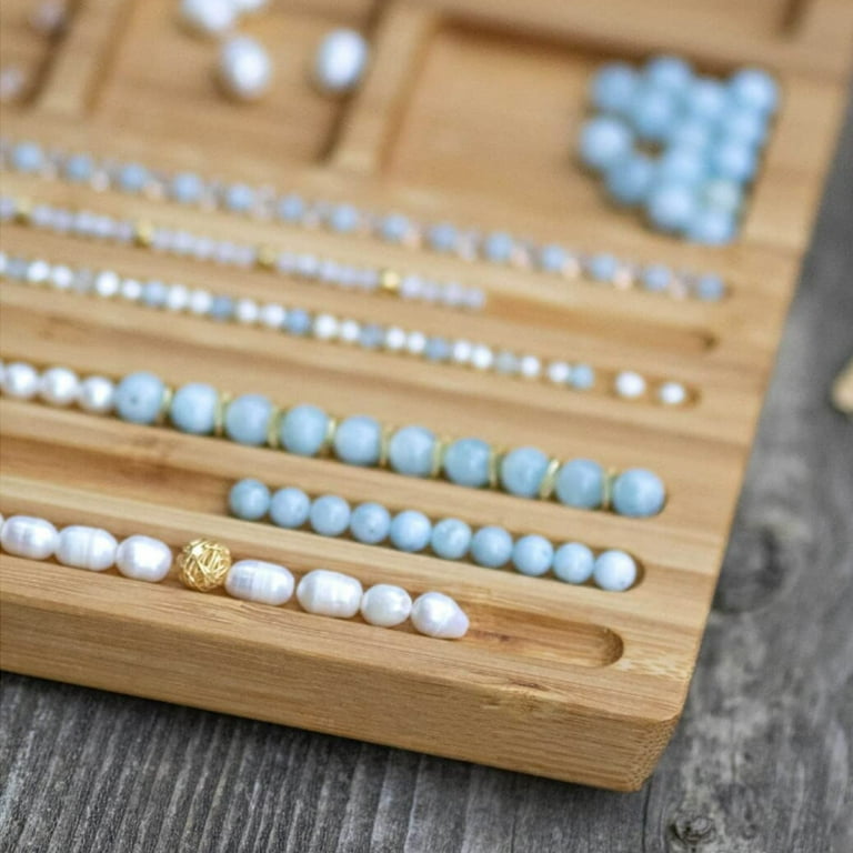 Wooden Bead Holder Effort Saving DIY Beads Kit for Jewelry Making, Bead  Stringer 