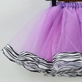 thumbnail image 4 of Povozer Baby Girls Tutu Skirt Princess Fluffy Soft Tulle Ballet Birthday Party(Purple,2-4Y), 4 of 6