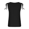 thumbnail image 6 of Women's V Neck Sleeveless Button down Tank Tops Summer Casual Loose Tunic Blouses Eyelet Shirts, 6 of 7