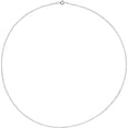 thumbnail image 2 of Auriga Fine Jewelry Platinum 1 mm Cable Chain Necklace for Women 18", 2 of 3