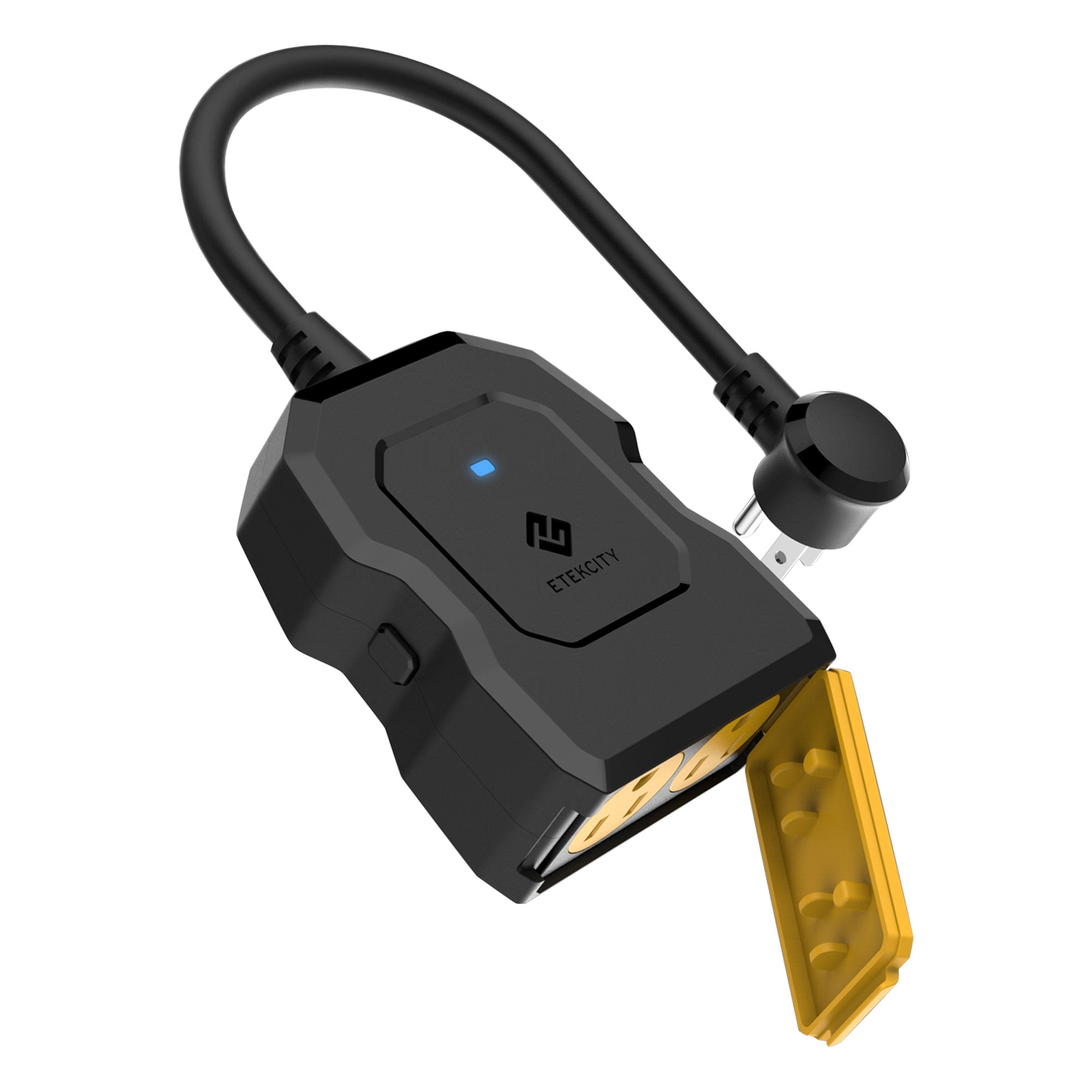 ETEKCITY WiFi Outdoor Smart Plug Black/Yellow (EDESORECSUS0007) 