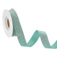 thumbnail image 1 of 7/8" x 10 Yards Sparkle Ribbons, Gift Wrapping Crafts Cut Edge Ribbon, Light Blue, 1 of 7