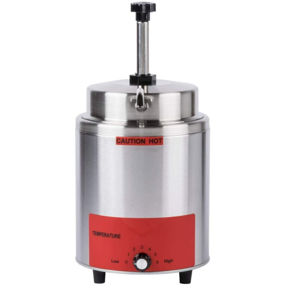 3.5 Qt. Electric Countertop Nacho Cheese Sauce Warmer Pump Dispenser