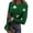A038-Dark Green, variant on Rib Knit Tops for Women Stretch Crewneck Ribbed Womens Long Sleeve T Shirts Solid Color Fall Casual Pullover Jumper Tops