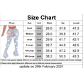thumbnail image 2 of Women's Bell Bottom Jeans Destoryed Ripped Flare Jeans Elastic Waist Raw Hem Denim Pants, 2 of 4