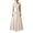 Beige, variant on SRZYMJ Women's Elegant Corset Dress with Waist Tie Ruffled Wide Strap Sleeveless Summer Dress M