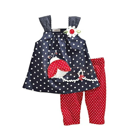 

StylesILove Baby Girls Sleeveless Tunic and Red Pants 2-pc (2-3 Years)