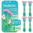 thumbnail image 3 of Skintimate® Coconut Delight™ Scented Disposable Razor, 4 Blade, 3 of 8