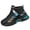 Black, variant on Men's High-top Sneakers Trendy Versatile Thick-Soled Casual Dad Shoes with 𝖫a𝖼e Up, Breathable Knit Mesh Summer Sport Shoes for Back to College