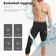 thumbnail image 6 of Aosijia 2 Pack Mens Compression Pants One Leg 3/4 Capri Tights Leggings Athletic Base Layer for Gym Running Basketball 3XL, 6 of 10