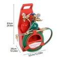 thumbnail image 2 of Aqmeifen Oxy Acetylene Torch Kit With 4L Oxygen & 2L Acetylene Tanks, Oxygen Acetylene Torch Kit, Precision Gauges, for Iron/Steel Welding, Brazing, Cutting, 2 of 7